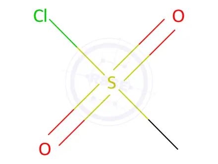 Chemical structure of Methanesulfonyl Chloride (BSC)