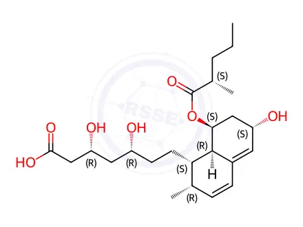 Chemical structure of Pravastatin EP Impurity C (Free Base)