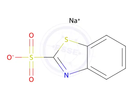 Chemical structure of Sodium 2-benzothiazolesulfonate