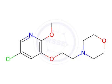 Chemical structure of 5-Chloro-2-methoxy-3-(2-morpholinoethoxy)pyridine