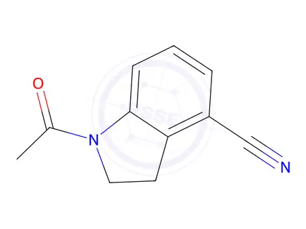 Chemical structure of 1-Acetylindoline-4-carbonitrile