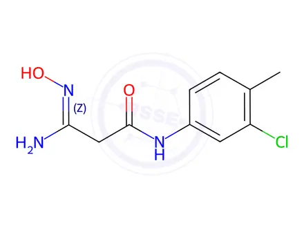Chemical structure of N1-(3-Chloro-4-methylphenyl)-3-amino-3-hydroxyiminopropanamide