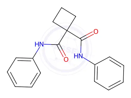 Chemical structure of N,N'-diphenylcyclobutane-1,1-dicarboxamide (Cabozantinib Impurity)