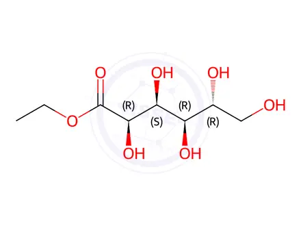 Chemical structure of Sodium Gluconate Impurity 4 (Ethyl D-Gluconate)