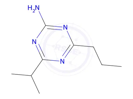 Chemical structure of 4-Isopropyl-6-propyl-1,3,5-triazin-2-amine