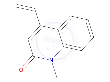 Chemical structure of 2(1H)-Quinolinone,4-ethenyl-1-methyl-(9CI)
