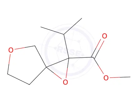 Chemical structure of Methyl 2-isopropyl-1,5-dioxaspiro[2.4]heptane-2-carboxylate