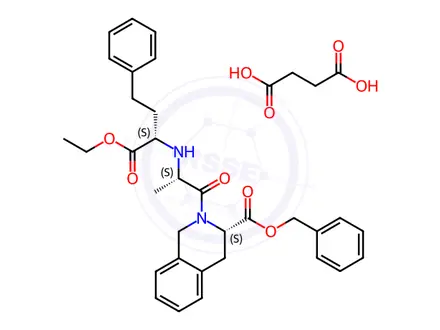 Chemical structure of Quinapril Benzyl Ester (Maleate Salt)