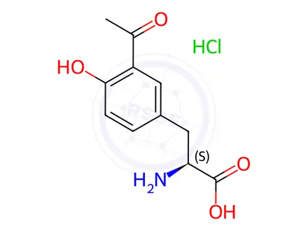 Chemical structure of 3-Acetyl-L-tyrosine Hydrochloride