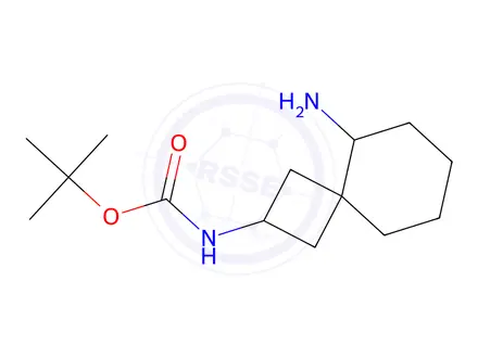 Chemical structure of Tert-butyl (5-aminospiro[3.5]Nonan-2-yl)carbamate