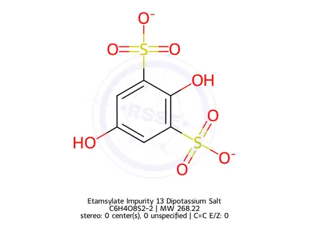 Chemical structure of Etamsylate Impurity 13 Dipotassium Salt