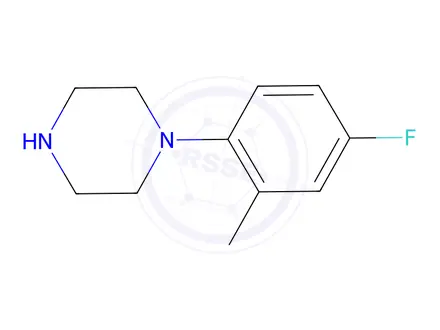 Chemical structure of 1-(4-fluoro-2-methylphenyl)piperazine