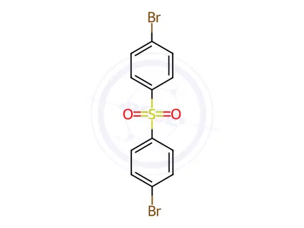 Chemical structure of bis(4-Bromophenyl)sulfone
