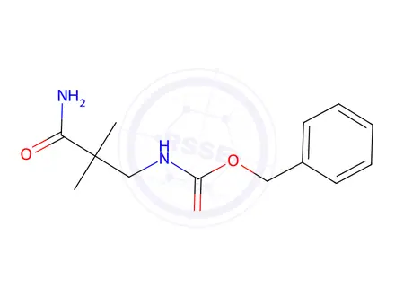 Chemical structure of (3-Amino-2,2-dimethyl-3-oxopropyl)carbamic Acid Phenylmethyl Ester 3-[(Benzyloxycarbonyl)amino]-2,2-di(methyl)propionamide 3N-Benzyloxycarbonyl 3-Amino-2,2-dimethylpropanamide 666844-61-7 N-(3-Amino-2,2-dimethyl-3-oxopropyl)carbamic Acid Benzyl Ester