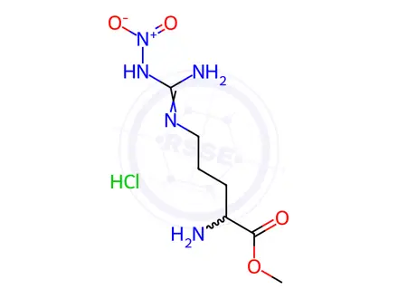 Chemical structure of Ornithine, N5-[imino(nitroamino)methyl]-, methyl ester, monohydrochloride