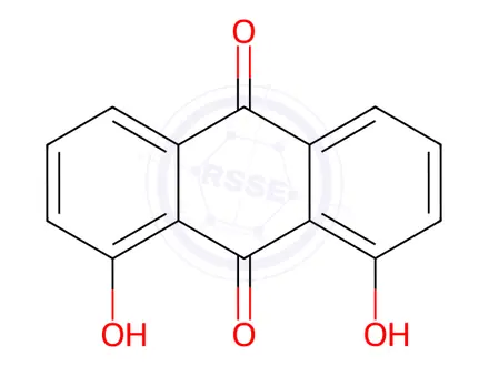 Chemical structure of 1,8-Dihydroxyanthraquinone