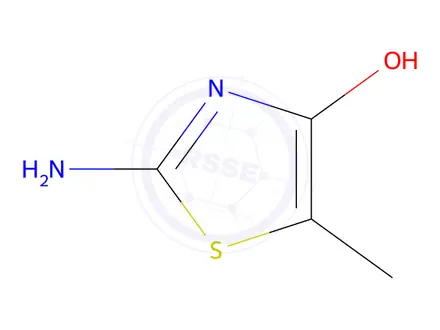 Chemical structure of 2-imino-5-methyl-1,3-thiazolidin-4-one
