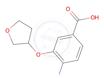 Chemical structure of 4-Amino-3-((tetrahydrofuran-3-yl)oxy)benzoic acid