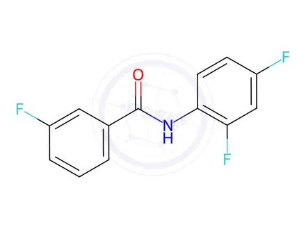 Chemical structure of Benzamide, N-(2,4-difluorophenyl)-3-fluoro-(9CI)