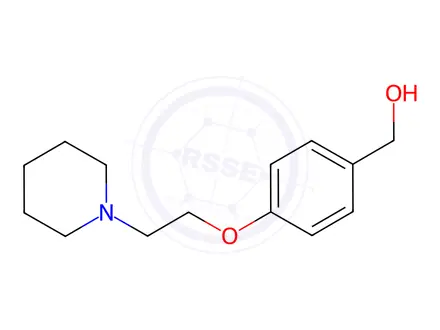 Chemical structure of 4-[2-(1-Piperidinyl)ethoxy]-benzenemethanol