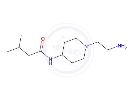 Chemical structure of n-(1-(2-Aminoethyl)piperidin-4-yl)-3-methylbutanamide