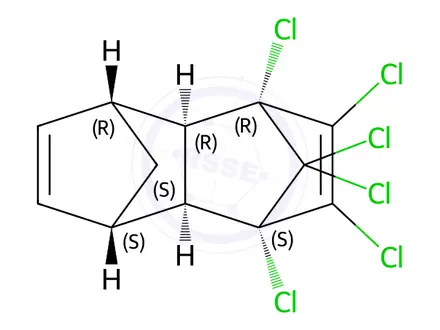 Chemical structure of Aldrin in n-Hexane