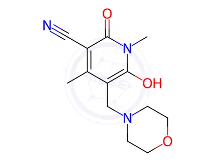 Chemical structure of 6-Hydroxy-1,4-dimethyl-5-(morpholinomethyl)-2-oxo-1,2-dihydro-3-pyridinecarbonitrile