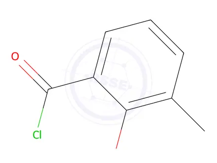 Chemical structure of 2-hydroxy-3-methylbenzoyl chloride