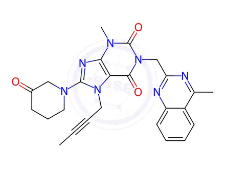 Chemical structure of Linagliptin Metabolite CD10604