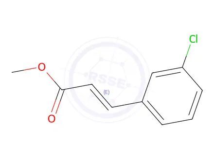 Chemical structure of methyl (E)-3-(3-chlorophenyl)prop-2-enoate