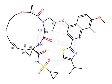 Chemical structure of Simeprevir Impurity 43