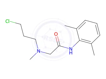 Chemical structure of 2-[(3-Chloropropyl)(methyl)amino]-N-(2,6-dimethylphenyl)acetamide