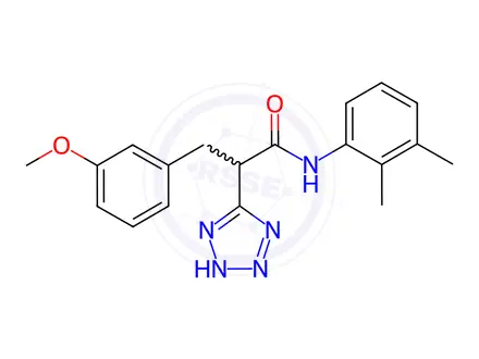 Chemical structure of N-(2,3-Dimethylphenyl)-3-(3-methoxyphenyl)-2-(2H-1,2,3,4-tetrazol-5-yl)propanamide