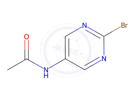 Chemical structure of Acetamide, N-(2-bromo-5-pyrimidinyl)-