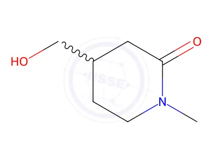 Chemical structure of 4-Hydroxymethyl-1-methyl-2-piperidone