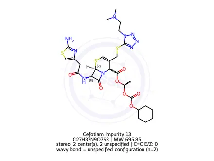 Chemical structure of Cefotiam Impurity 116