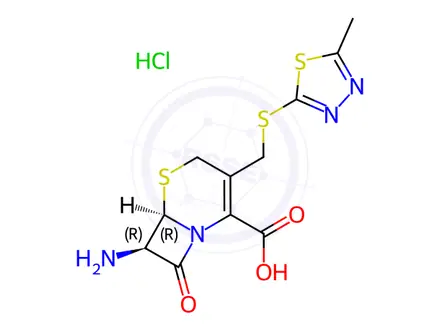 Chemical structure of Cefazolin EP Impurity A Hydrochloride