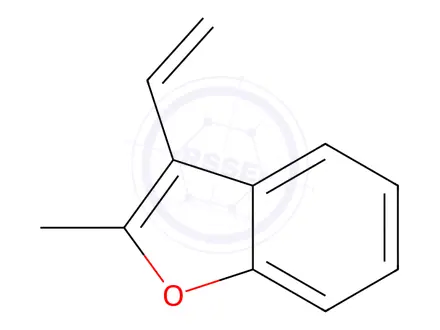 Chemical structure of Benzofuran, 3-ethenyl-2-methyl-