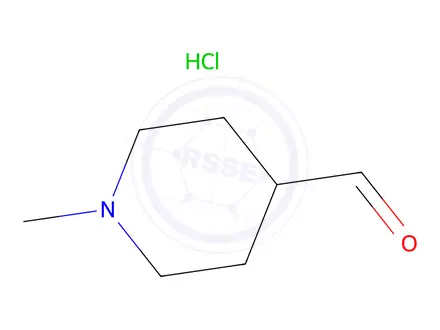 Chemical structure of 1-Methylpiperidine-4-carbaldehyde hydrochloride