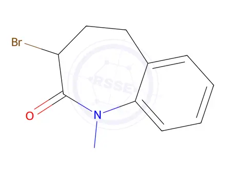 Chemical structure of 3-bromo-1-nitroso-1,3,4,5-tetrahydro-2H-benzo[b]azepin-2-one