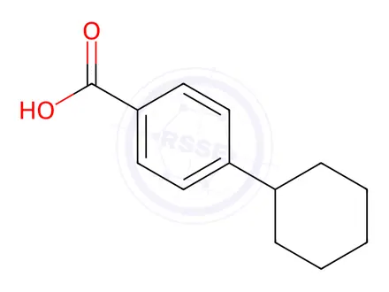 Chemical structure of 4-Cyclohexylbenzoic Acid