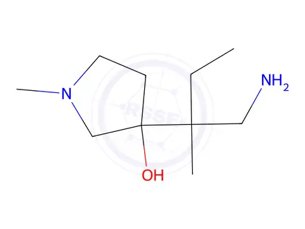Chemical structure of 3-(1-Amino-2-methylbutan-2-yl)-1-methylpyrrolidin-3-ol