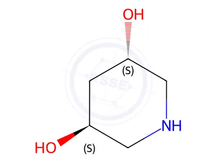 Chemical structure of (3S,5S)-piperidine-3,5-diol
