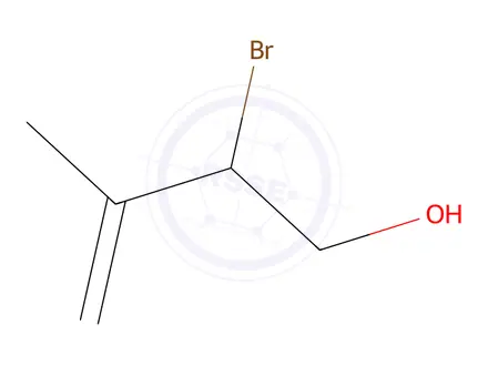 Chemical structure of 2-bromo-3-methylbut-3-en-1-ol