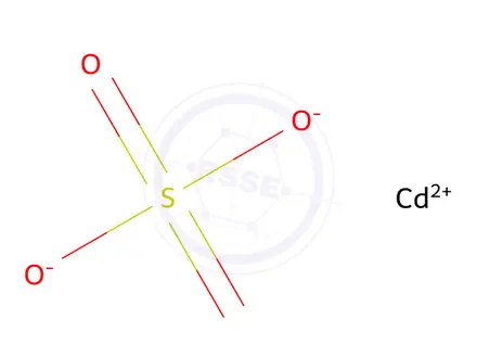 Chemical structure of Cadmium sulfate
