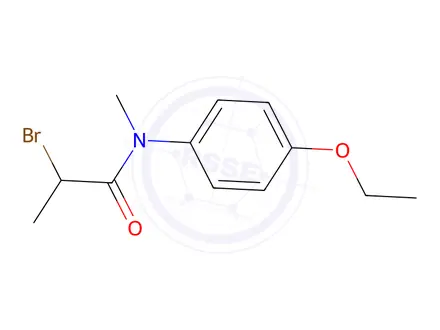 Chemical structure of 2-Bromo-N-(4-ethoxyphenyl)-N-methylpropanamide