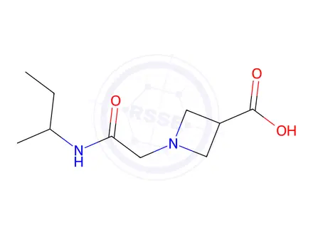 Chemical structure of 1-{[(butan-2-yl)carbamoyl]methyl}azetidine-3-carboxylic acid