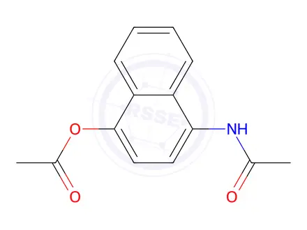 Chemical structure of 4-Acetamido-1-naphthyl Acetate