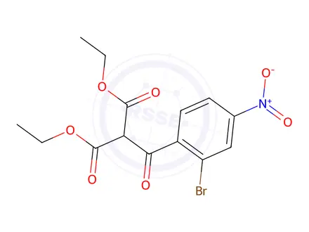 Chemical structure of Diethyl 2-(2-bromo-4-nitrobenzoyl)malonate