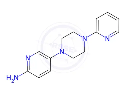 Chemical structure of 5-(4-(Pyridin-2-yl)piperazin-1-yl)pyridin-2-amine
